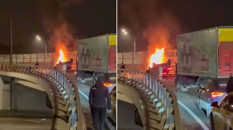 Magnate de criptomonedas ruso muere en incendio de Lamborghini (VIDEO)