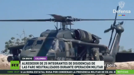 Alrededor de 25 integrantes de disidencias de las FARC fueron neutralizados durante operación militar en Colombia