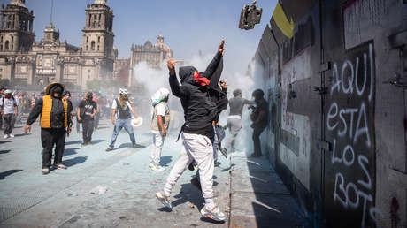 Al menos 20 manifestantes resultan heridos durante las protestas en México