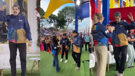 VIDEO: Maduro da lecciones de baile a cientos de estudiantes