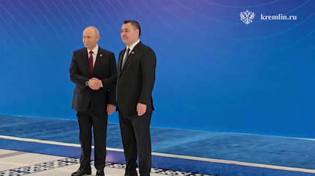 VIDEO: Putin llega a la reunión de la Organización del Tratado de Seguridad Colectiva en Kirguistán