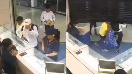 VIDEO: Captan el momento que se frustra un millonario robo a una joyería