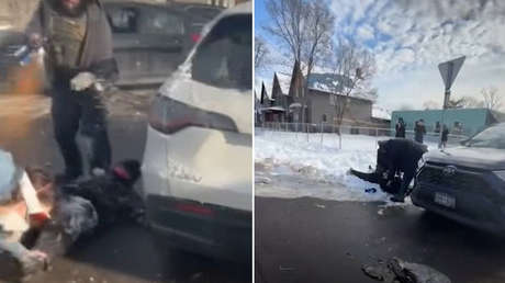 VIDEO muestra el momento en el que agentes del ICE detienen y arrastran a una mujer embarazada