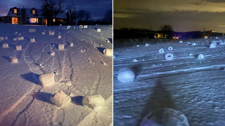 VIDEO: Varios "rollos de nieve" que se enroscan sobre sí mismos aparecen en EE.UU.