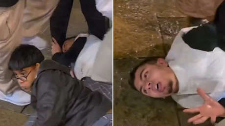 Roba un collar en el centro de Barcelona y queda 'neutralizado' por turistas en segundos (VIDEO)