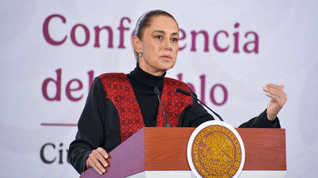 VIDEO: Fuerte sismo mientras Sheinbaum habla en conferencia en México