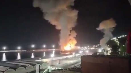 Destrozos en el puerto venezolano de La Guaira tras ataques de EE.UU. (VIDEOS)