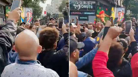 "Maduro aguanta que el pueblo se levanta": concentraciones en Caracas en contra de la agresión de EE.UU.