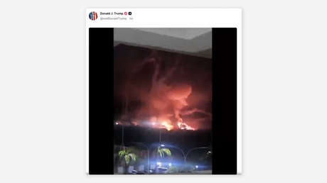 Trump publica video de ataque a Venezuela acompañado de la canción 'Fortunate Son'