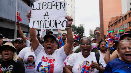 VIDEOS, FOTOS: Protestas masivas en Venezuela para exigir la liberación de Maduro y su esposa