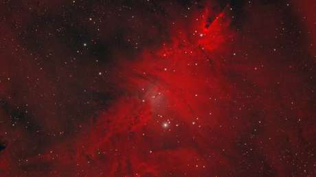 El 'Árbol de Navidad cósmico' se ilumina en una foto de la agencia espacial rusa