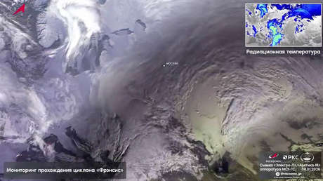 Así se ve desde el espacio el ciclón Francis, que cubre Moscú y las regiones vecinas (VIDEO)