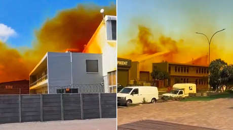 VIDEOS: Ciudad del Cabo afronta emergencia química con nube de gas naranja en el aire