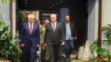 Díaz-Canel recibe al ministro del Interior ruso en La Habana