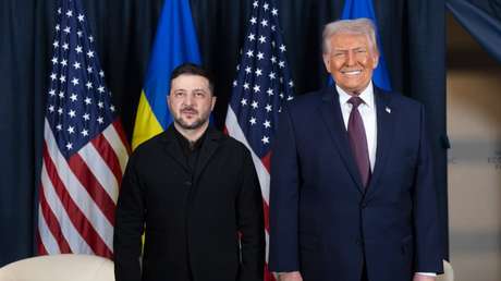 Trump se reúne con Zelenski, quien no tenía previsto viajar a Davos