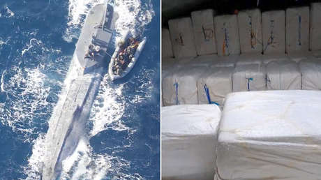 Interceptan submarino con 9 toneladas de cocaína en el Atlántico (VIDEO)
