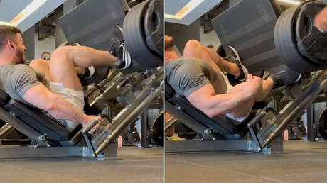 VIDEO: Fisicoculturista graba su catastrófica lesión en el gimnasio con una carga de 400 kilos
