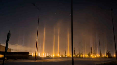 VIDEO: Un 'bosque de luz' corona el cielo ruso