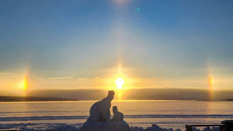 Capturan 'tres soles' en el cielo de una ciudad rusa (VIDEO)