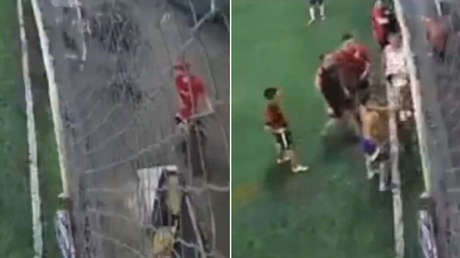 VIDEO: Frenan un partido de fútbol para capturar al ladrón de una bici