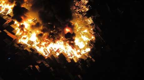 VIDEO APOCALÍPTICO: Incendio masivo consume un vecindario en Filipinas