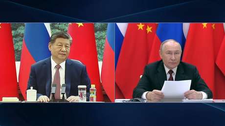 "Cooperación ejemplar": Putin mantiene una videoconferencia con Xi Jinping