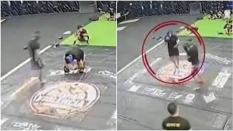 VIDEO: El momento en que un adulto boxea con un adolescente y lo deja en estado crítico