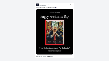 La inusual felicitación de la Casa Blanca a Trump por el Día de los Presidentes