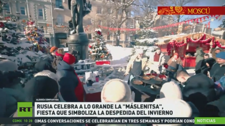 Rusia celebra a lo grande la Máslenitsa, fiesta que simboliza la despedida del invierno
