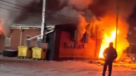 VIDEO: Fuerte explosión en un café de Kazajistán deja al menos siete muertos
