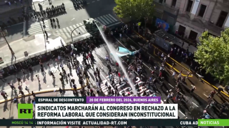 Sindicatos argentinos marcharán al Congreso en rechazo a la reforma laboral que consideran inconstitucional