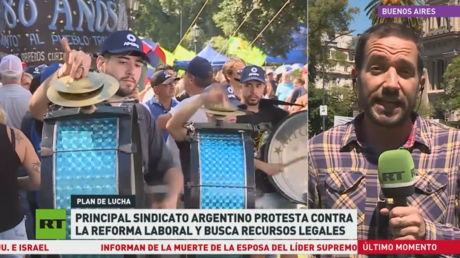 Principal sindicato argentino protesta contra la reforma laboral y busca recursos legales