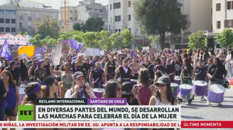 Marchas para celebrar el Día de la Mujer se desarrollan en diversas partes del mundo