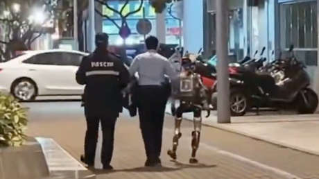 'Arrestan' a robot humanoide por acosar a una mujer (VIDEO)