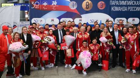 De Italia a la ovación: Rusia recibe con orgullo a sus campeones paralímpicos