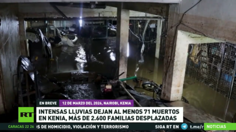 Intensas lluvias dejan al menos 71 muertos en Kenia, más de 2.600 familias desplazadas