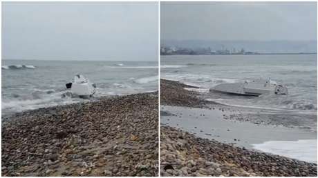 VIDEO: Un dron naval estadounidense aparece varado en la costa de Turquía