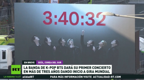La banda de 'k-pop' BTS da su primer concierto en más de tres años dando inicio a gira mundial