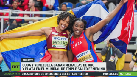 Cuba y Venezuela ganan medallas de oro y plata en triple salto femenino en el Mundial de Atletismo