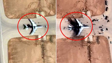 FOTOS por satélite confirman la destrucción del costoso avión E-3 de alerta temprana de EE.UU.