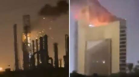 VIDEOS: Drones atacan el Complejo de Ministerios y una instalación energética de Kuwait