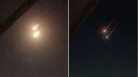 VIDEO: Misiles iraníes atraviesan el cielo de Israel