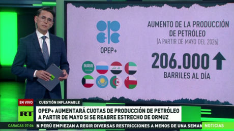 OPEP+ aumentará cuotas de producción de petróleo desde mayo si se reabre el estrecho de Ormuz