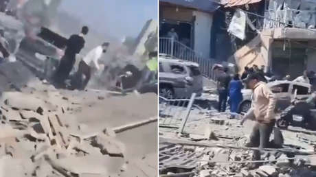 Impactantes imágenes de las secuelas de los nuevos bombardeos israelíes contra Beirut (VIDEOS)