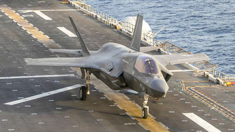 FOTOS: Un F-35B en acción en Oriente Medio tras el anuncio de Trump sobre el estrecho de Ormuz