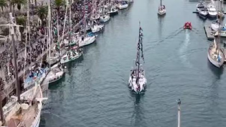 VIDEOS: Una flotilla parte rumbo a Gaza para romper el bloqueo israelí