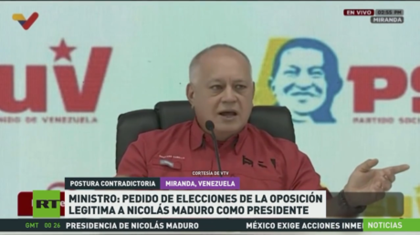 Ministro: Pedido de elecciones de la oposición legitima a Nicolás Maduro como presidente