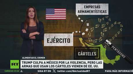 Trump culpa México por la violencia, pero las armas que usan los cárteles vienen de EE.UU.
