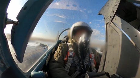 VIDEO: Caza Su-35S cubre a tropas rusas en la zona de la operación especial en Ucrania