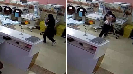 Emotivo momento con recién nacidos en hospital iraní en medio de ataque (VIDEO)